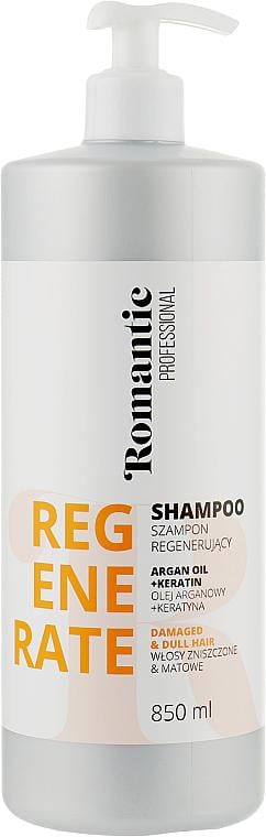 Шампунь для пошкодженого волосся Romantic Professional Regenerate з аргановим маслом 850 мл
