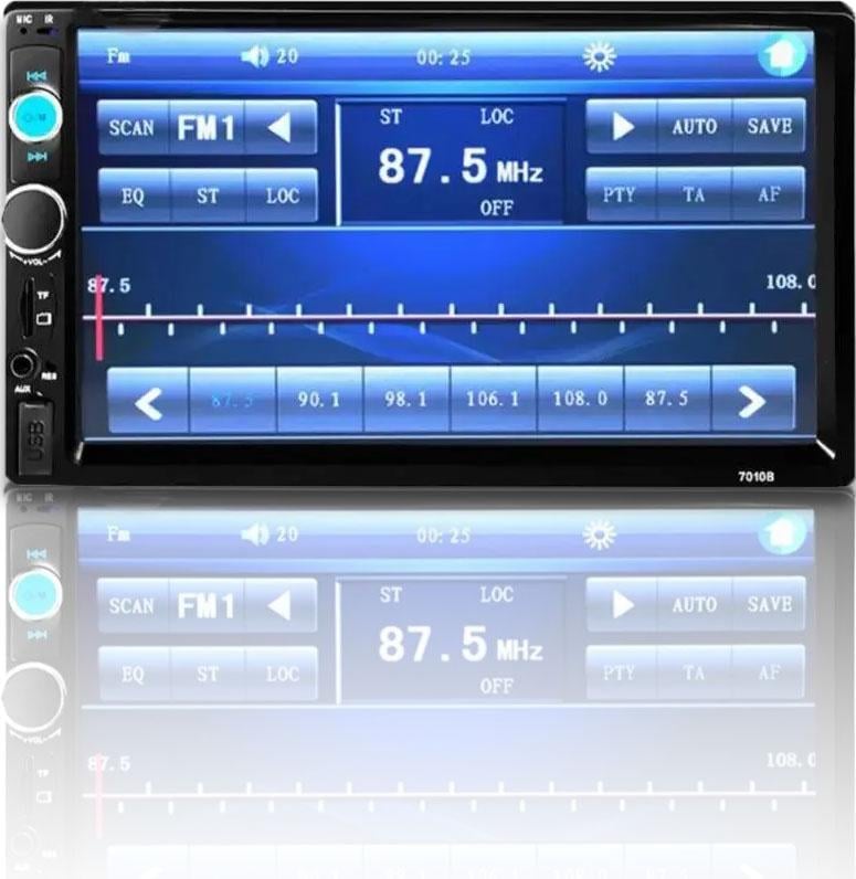 Автомагнитола 2din 7" USB SD Bluetooth/пульт на руль 7010