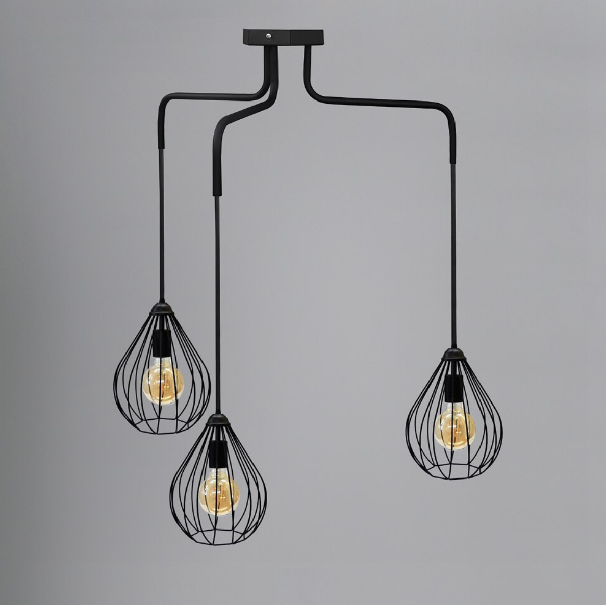 Люстра подвесная в стиле лофт MSK ELECTRIC Kaplya NL 12229-3 на три плафона (6644d1160d3b1a608a6c5eda) - фото 2 Люстра подвесная в стиле лофт MSK ELECTRIC Kaplya NL 12229-3 на три плафона (6644d1160d3b1a608a6c5eda) - фото 2