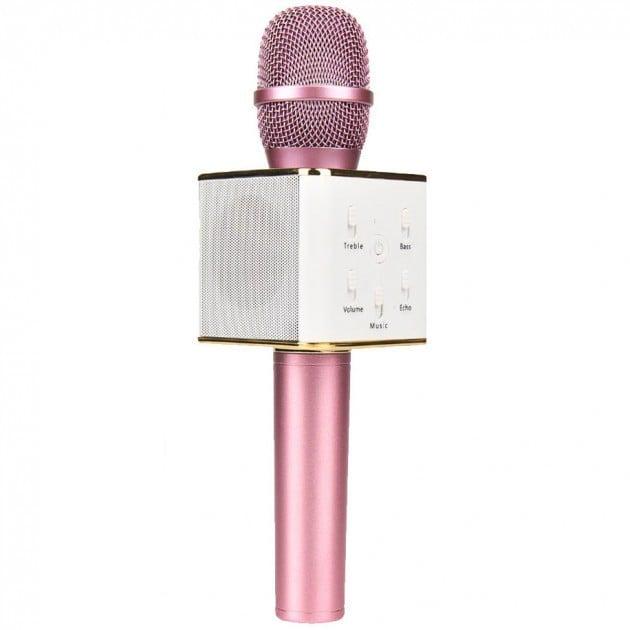 Безпровідний мікрофон-караоке Star Voice Q7 pro Bluetooth Рожевий (Q7pink)
