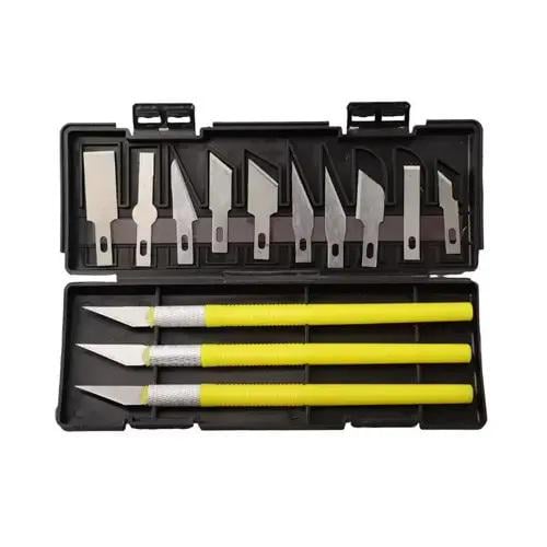 Прецизионный инструмент для DIY и моделирования 3 шт. с 13 лезвиями в кейсе (27556508)