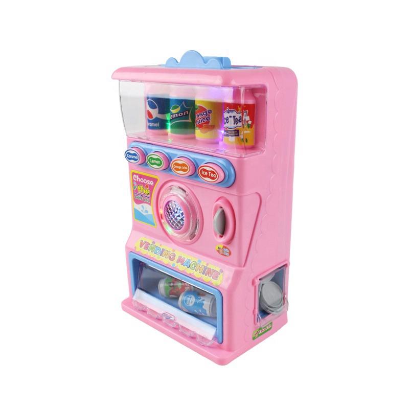 Игровой набор Play House R111-1A Автомат с газировкой с баночками и монетами Розовый
