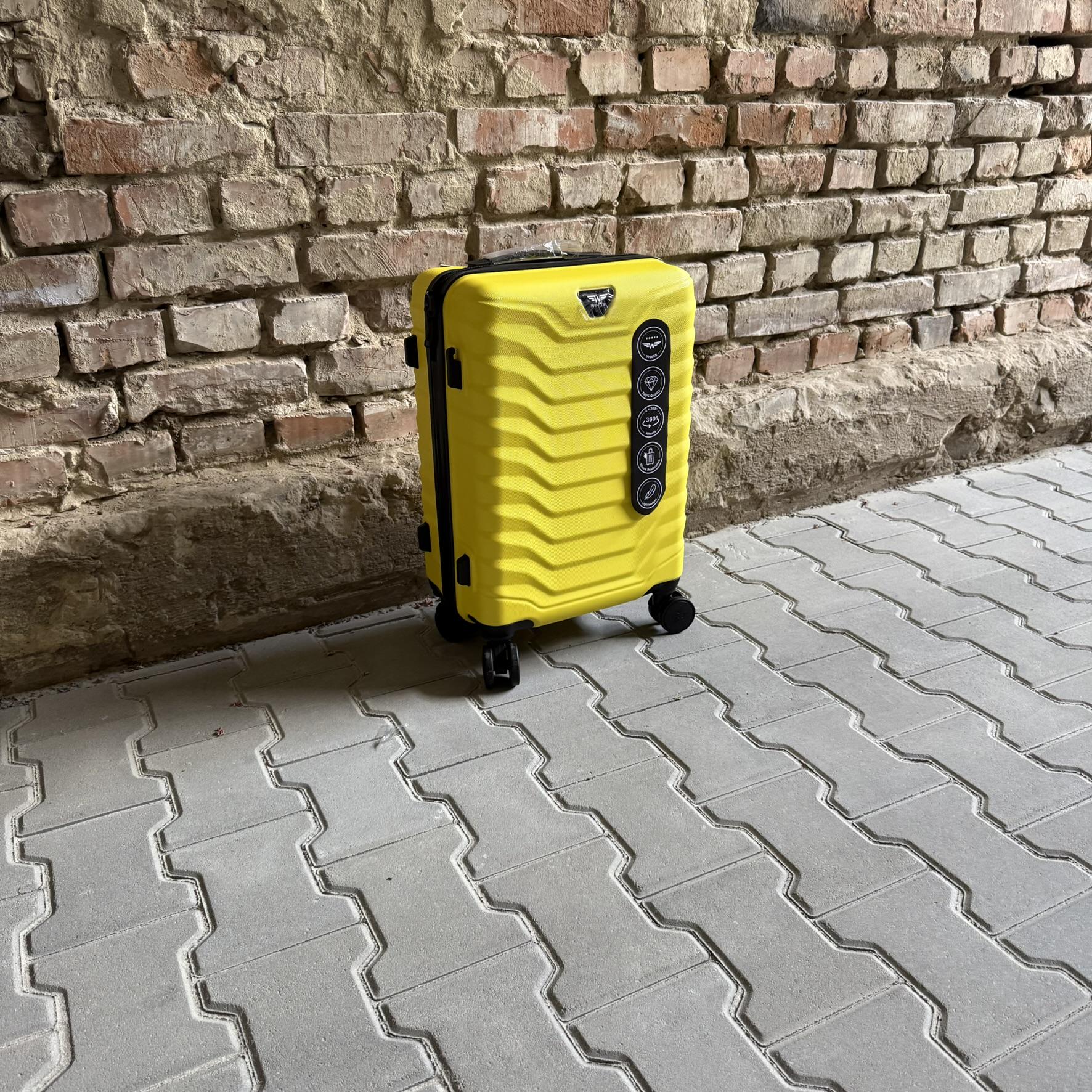 Валіза Wings PEA01 дорожня S Жовтий (26557636) - фото 3 Валіза Wings PEA01 дорожня S Жовтий (26557636) - фото 3
