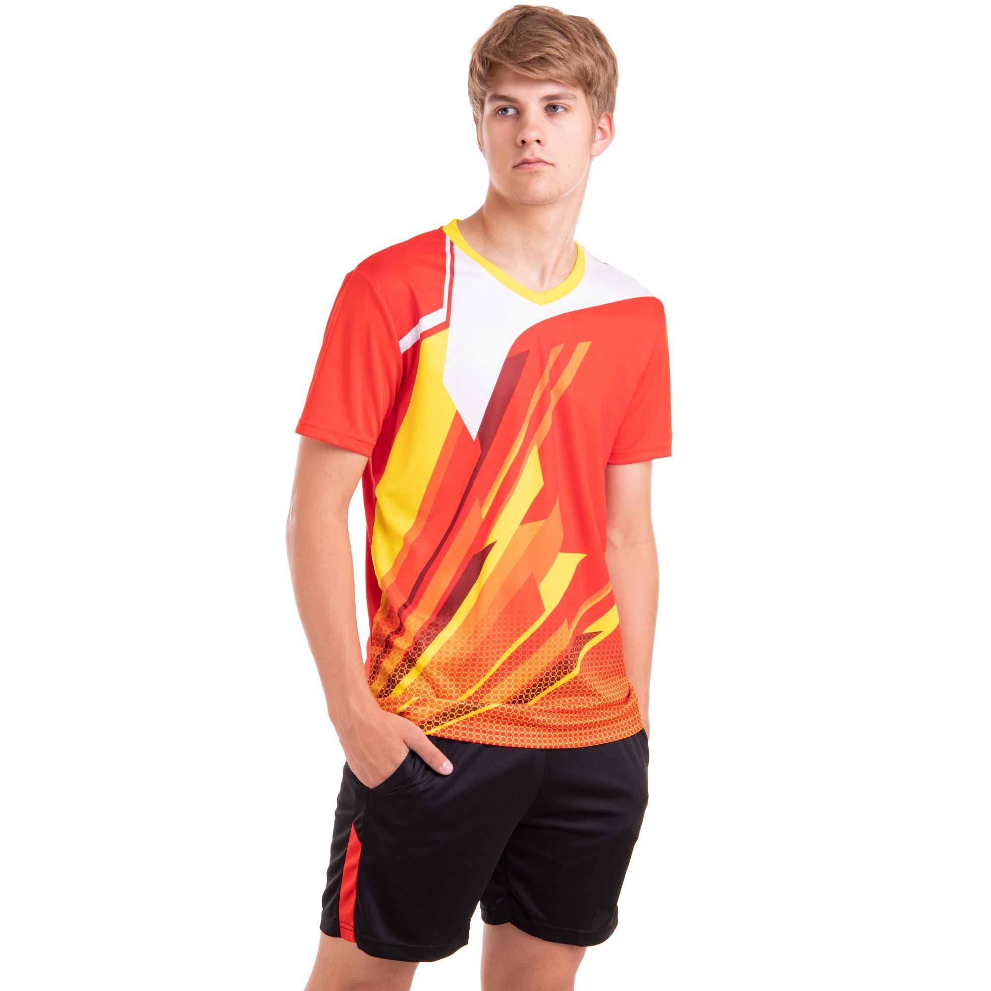 Форма волейбольна чоловіча LIDONG LD-P811 футболка та шорти L Червоний (32511231)