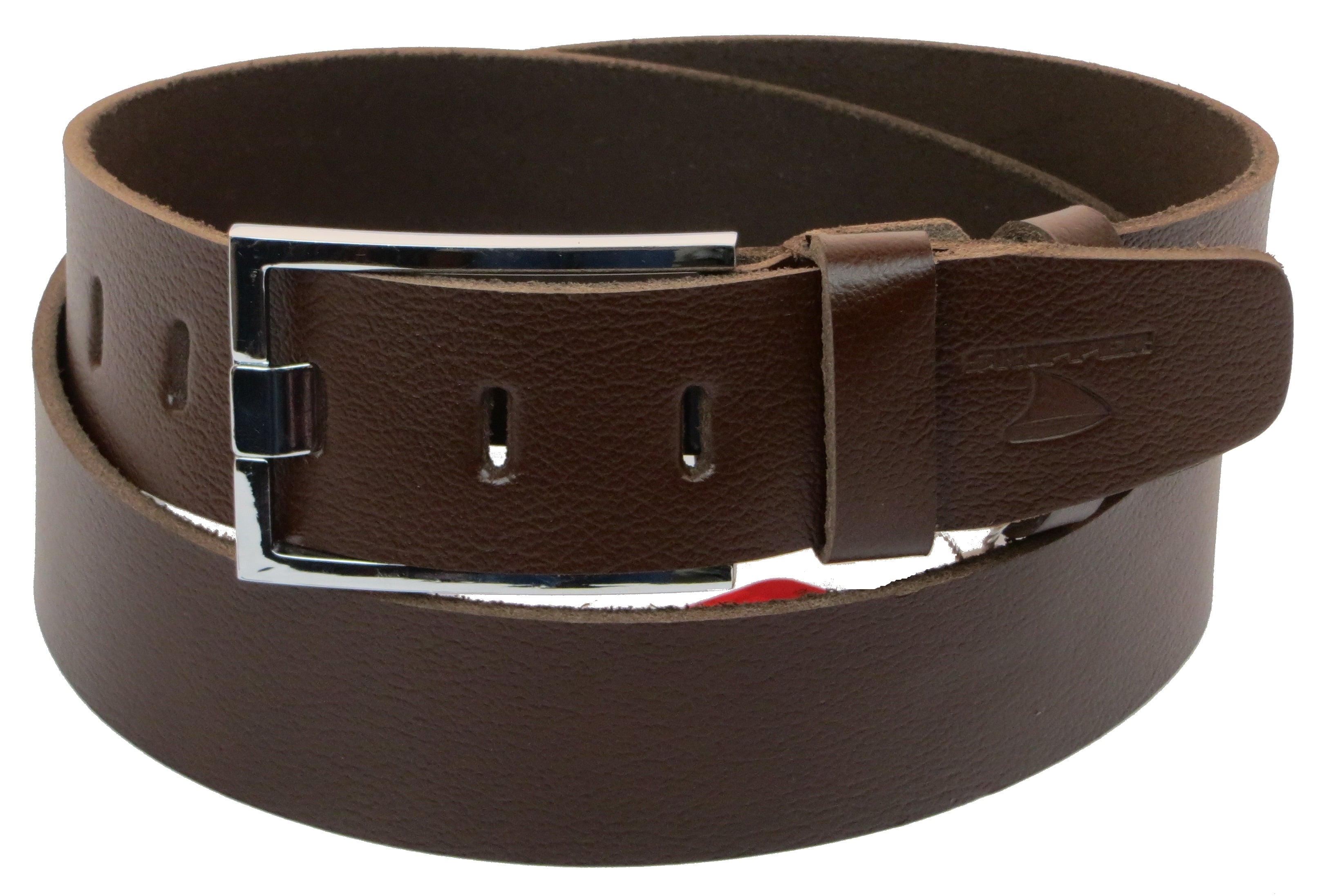 Ремінь чоловічий Skipper шкіряний Коричневий (1156-45)