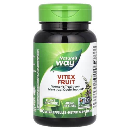 Вітекс священний Nature's Way Vitex Fruit 400 мг 100 Capsules (NWY-11750)