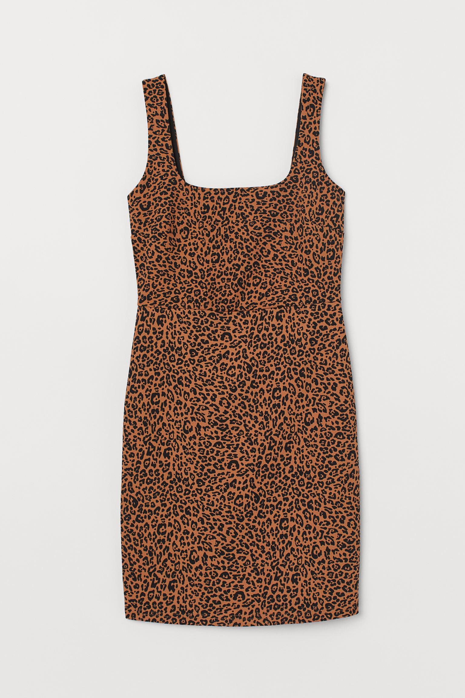 Платье Леопард S Темно-бежевое (8033780bar)