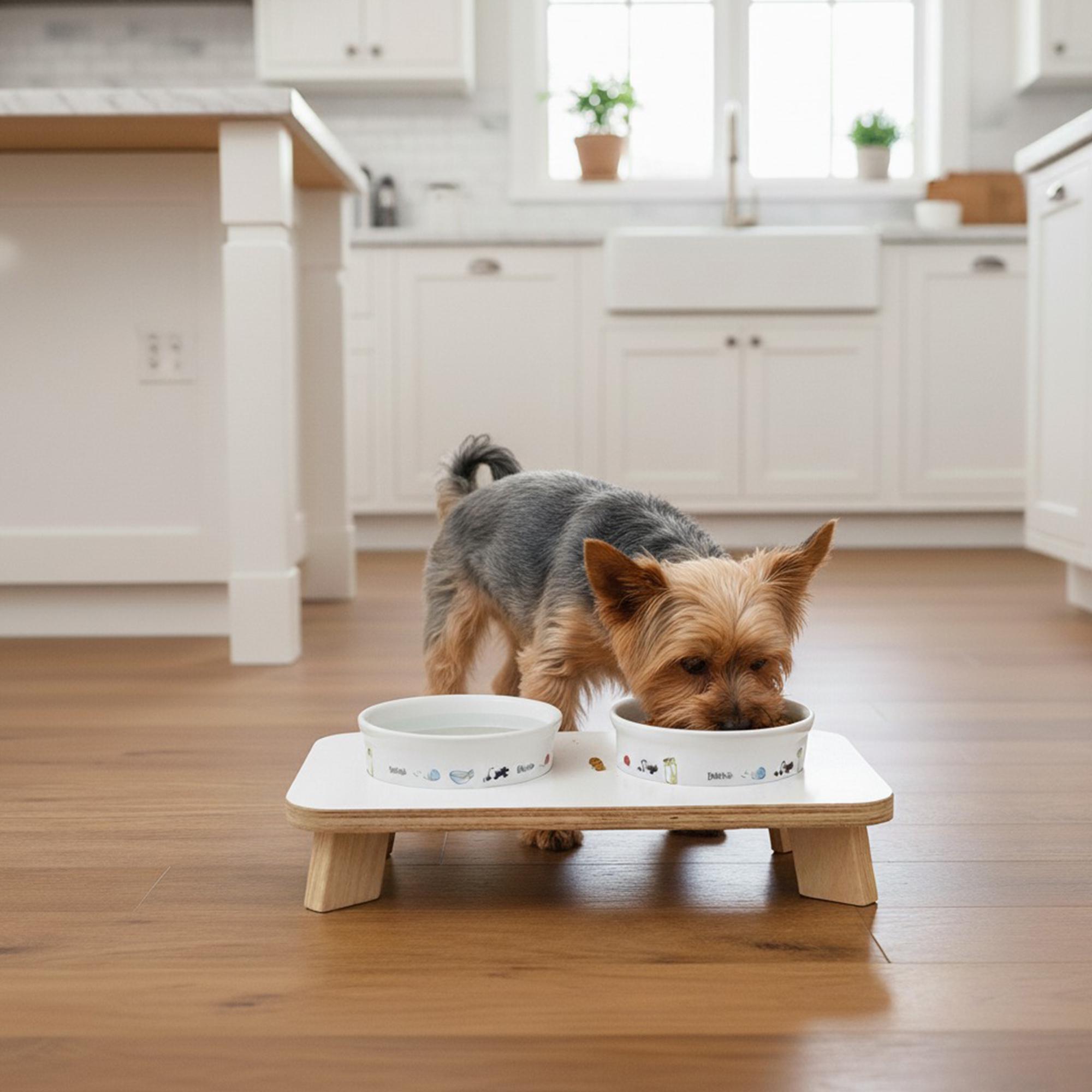 Подставка под мисочки Trixie для собак и кошек с мисками 2х200 мл - фото 4 Подставка под мисочки Trixie для собак и кошек с мисками 2х200 мл - фото 4