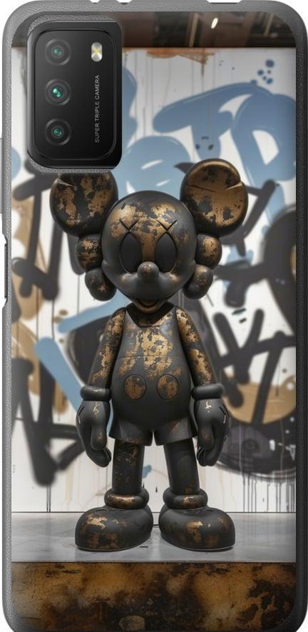 Чехол на Xiaomi Poco M3 Bronze kaws v2 (6098t-2200-42517)