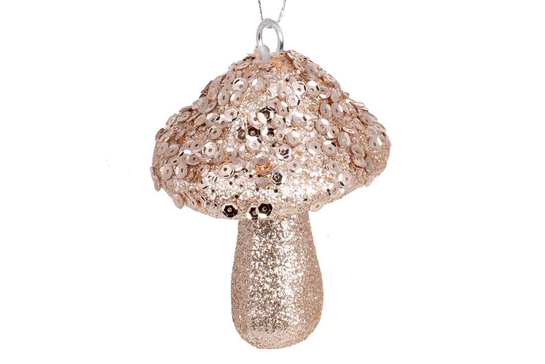 Подвеска новогодняя BonaDi Гриб 8 см (182-137)
