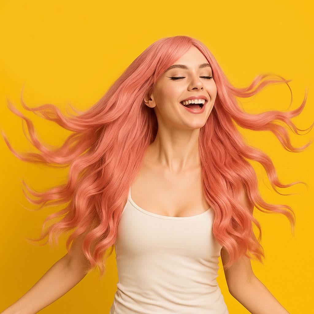 Парик волнистый фэнтези косплей канекалон термостойкий 80 см Розовый (K0710-2) Парик волнистый фэнтези косплей канекалон термостойкий 80 см Розовый (K0710-2)