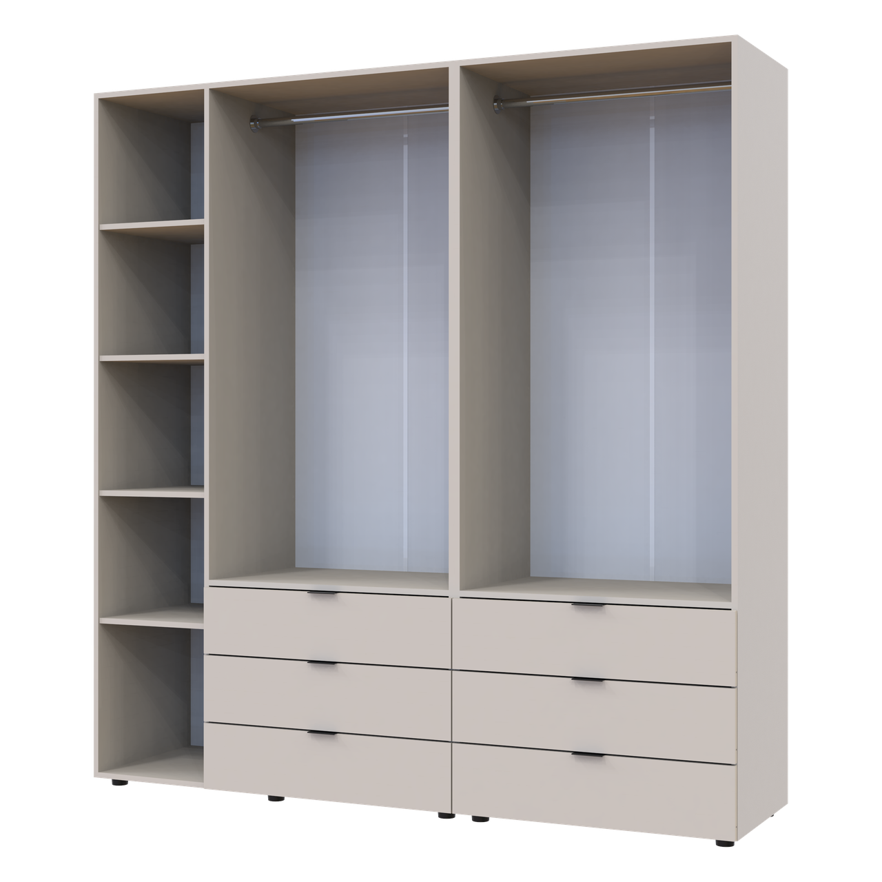 Шкаф распашной для одежды Doros Гелар 2 шт. 193,7х49,5х203,4 см Кашемир - фото 4