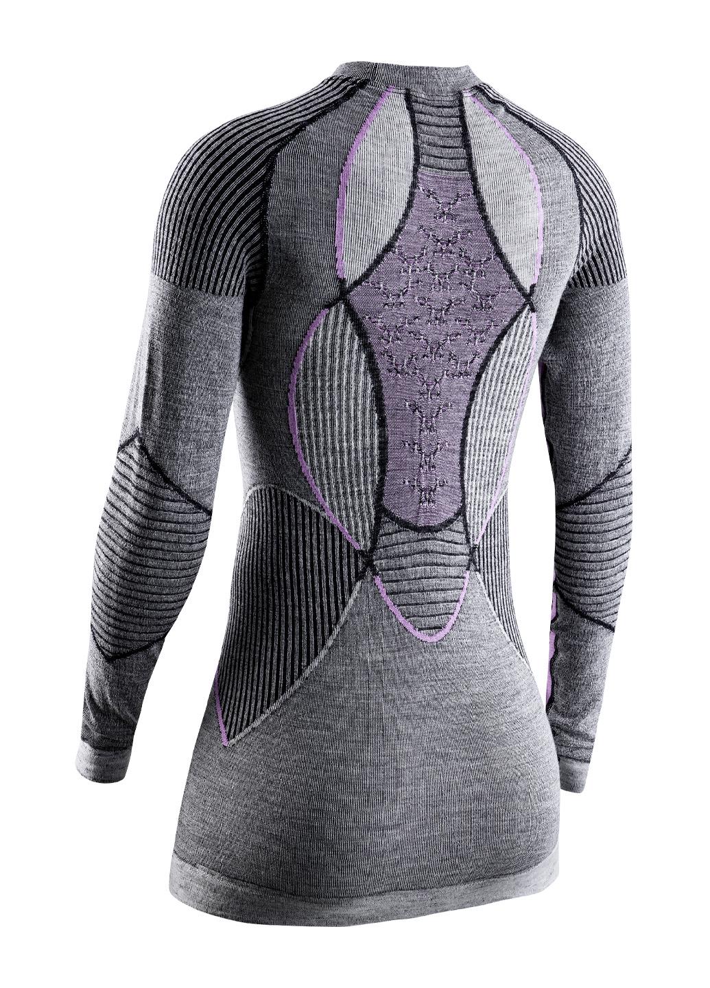 Комплект термобелья женский X-Bionic Apani Merino 4.0 Set CL-WT06W23M+CL-WP05W23W-B343 M Black/Grey/Magnolia - фото 3