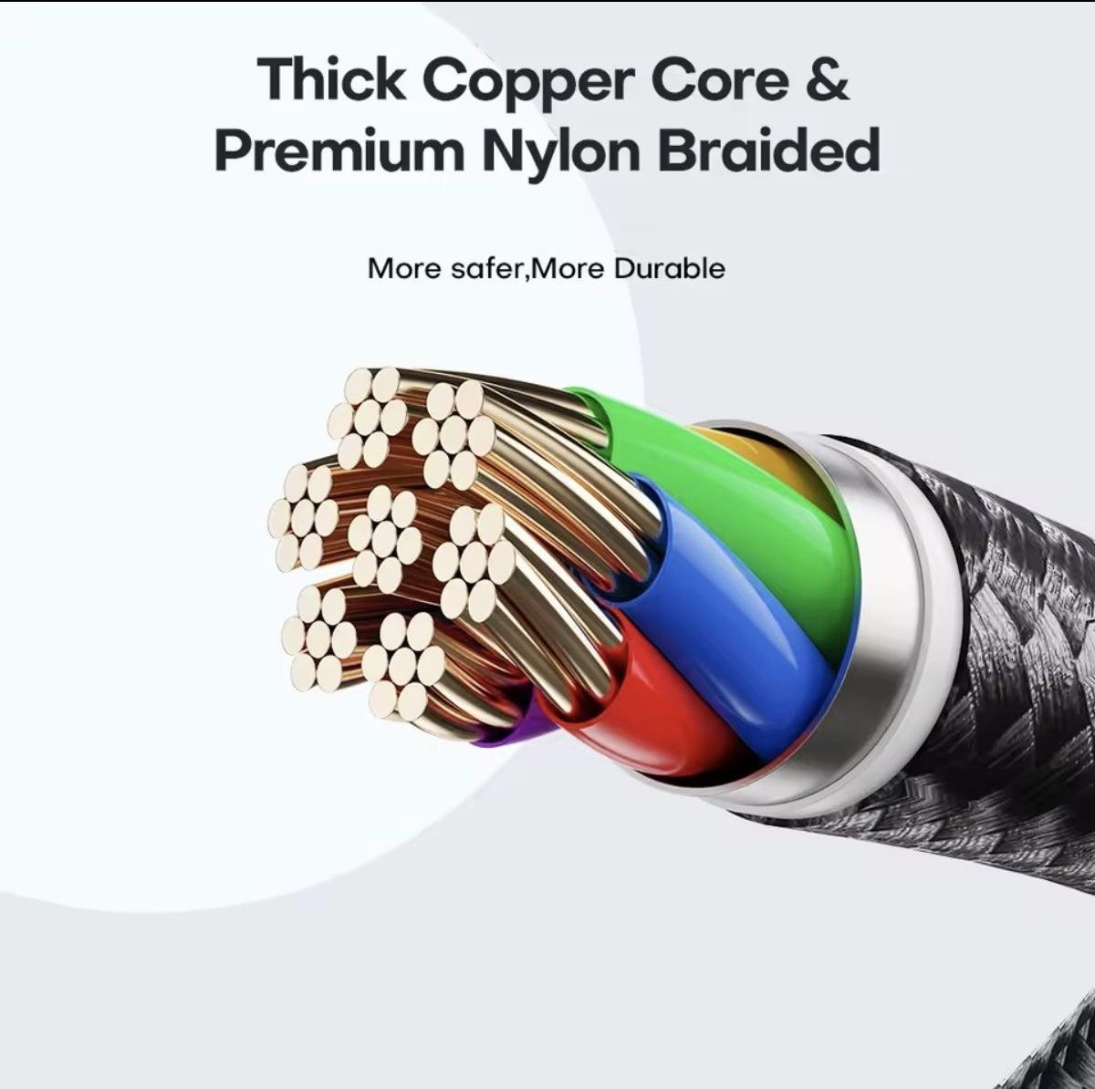 Кабель Asometech Type-C PD 100w 1м Fast Charge Black - фото 13 Кабель Asometech Type-C PD 100w 1м Fast Charge Black - фото 13