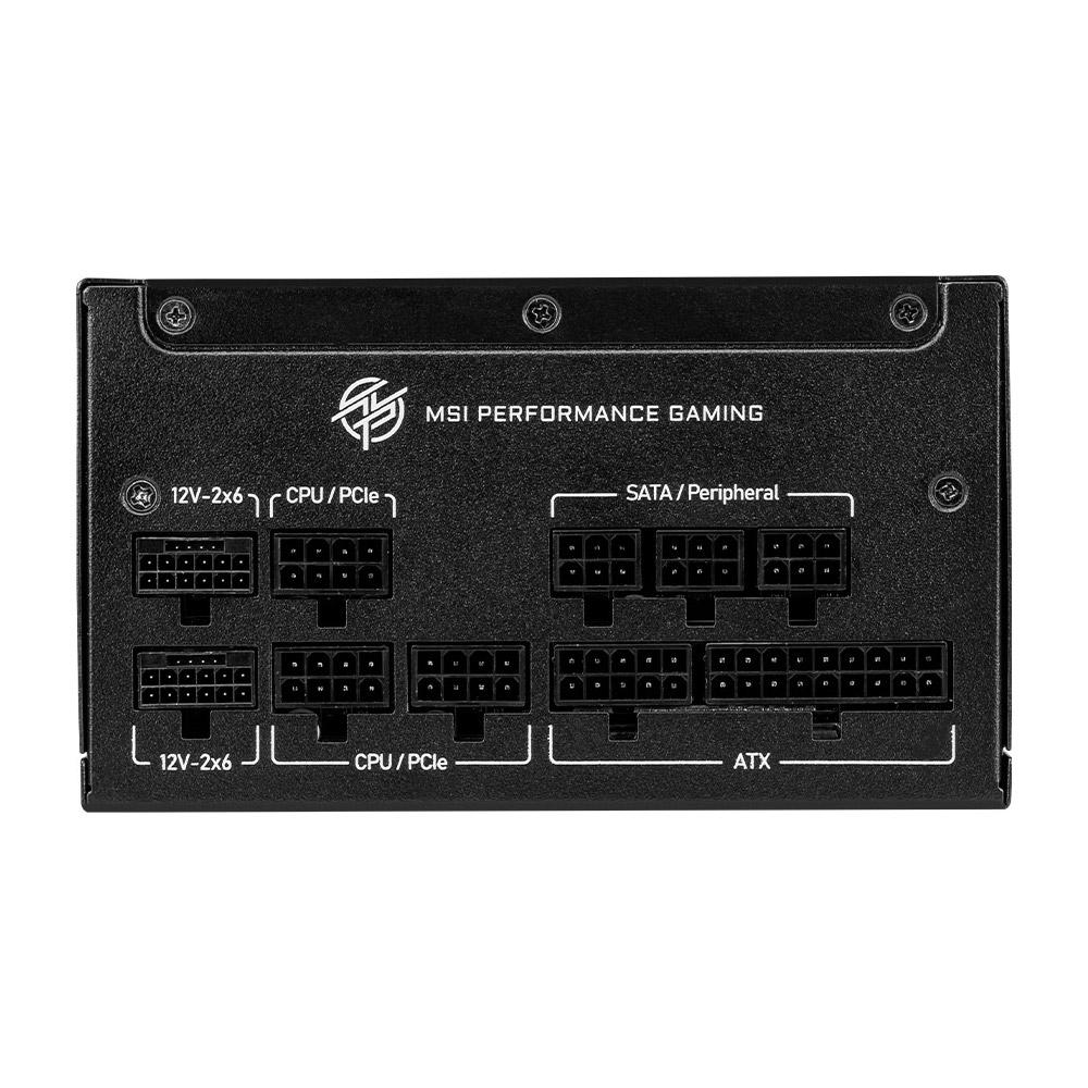 Блок живлення модульний MSI MPG A1000GS PCIE5 ATX 3.1 1000W 80+ Gold Black (29424545) - фото 3 Блок живлення модульний MSI MPG A1000GS PCIE5 ATX 3.1 1000W 80+ Gold Black (29424545) - фото 3