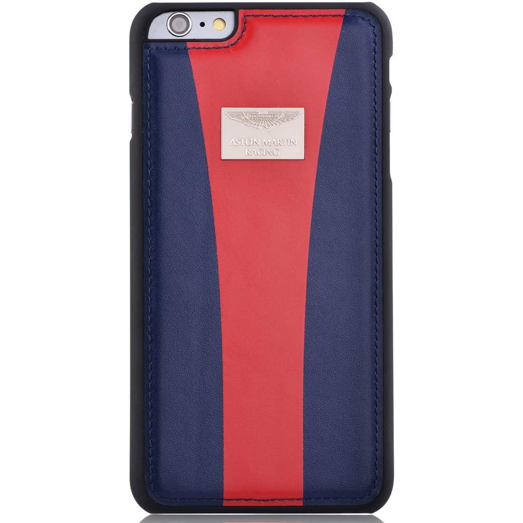 Чехол накладка Aston Martin Racing Back Case with Racing Strap for iPhone 6/6S, Navy/Red (695289795481)