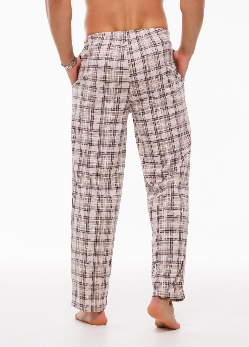 Штаны мужские Наталюкс домашние клетка L Белый (9515143280331) - фото 4 Штаны мужские Наталюкс домашние клетка L Белый (9515143280331) - фото 4