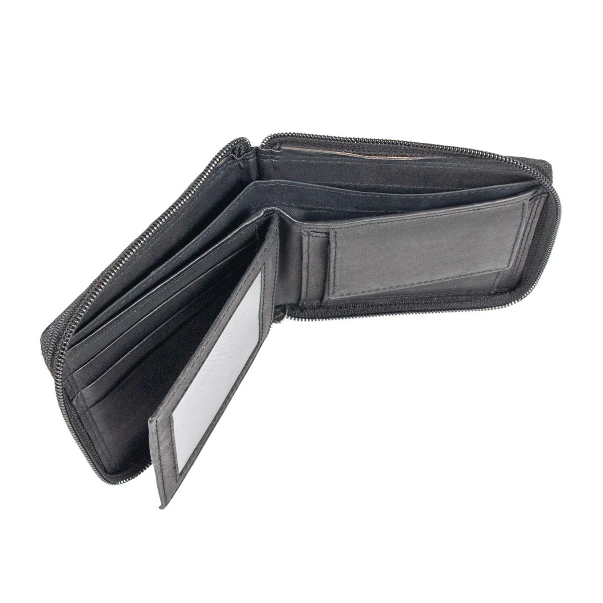 Кошелек кожаный мужской JCB NC38 Black (JCBNC38MN BLK) - фото 5