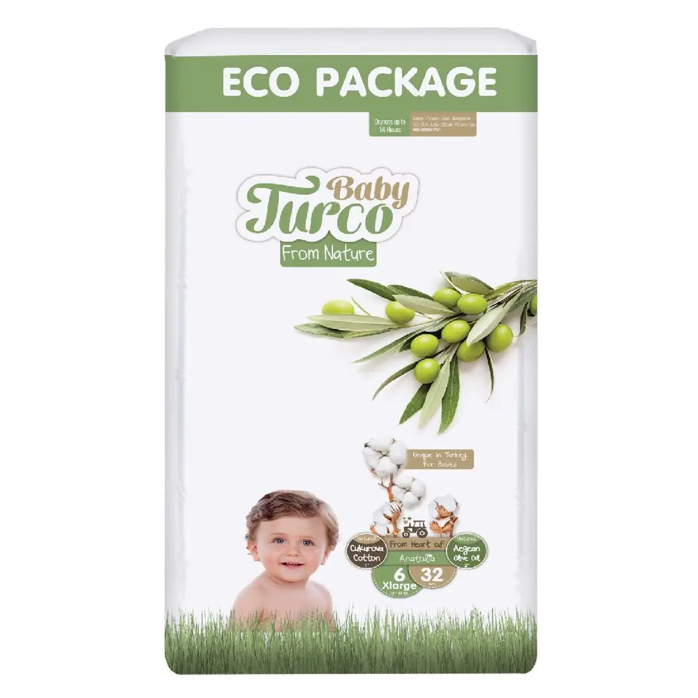 Підгузки дитячі Baby Turco 6 xlarge 32 шт. (1653775332)