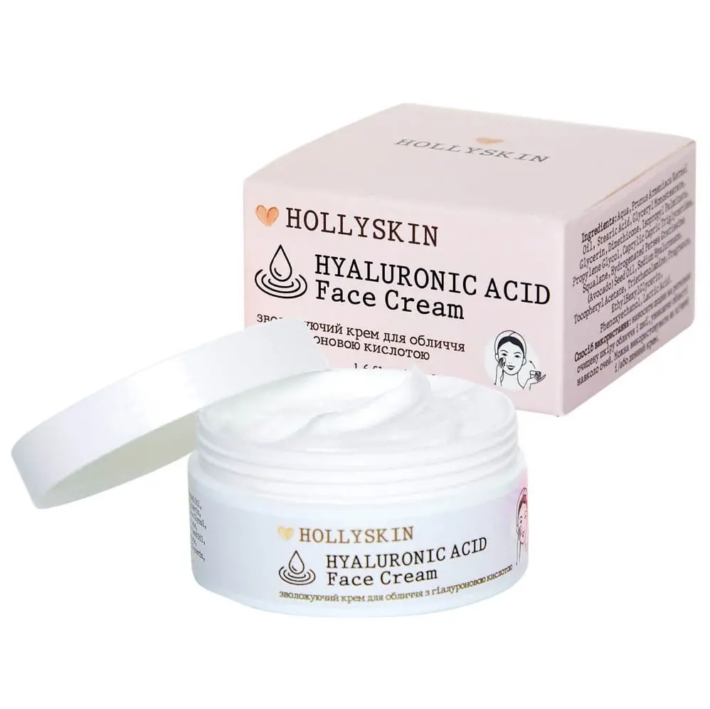 Крем для лица с гиалуроновой кислотой HOLLYSKIN Hyaluronic Acid Face Cream Увлажняющий 50 мл (14331505)