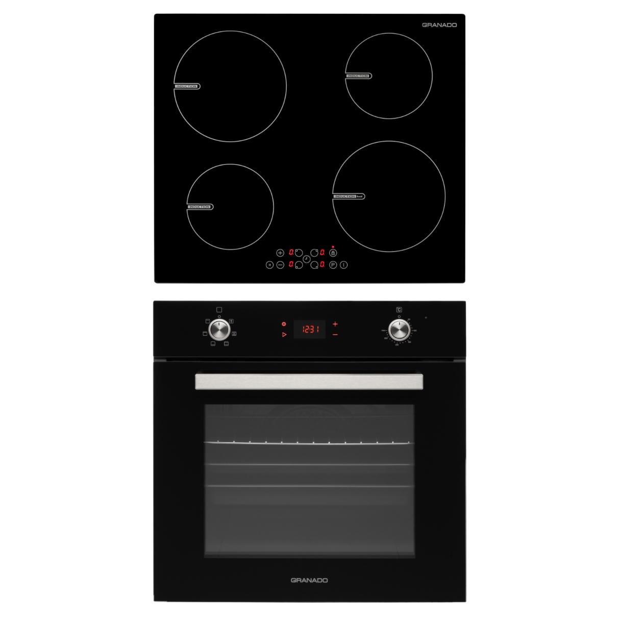 Комплект Granado духовой шкаф электрический GEO 62-1310 Black и варочная поверхность индукционная GIH 614
