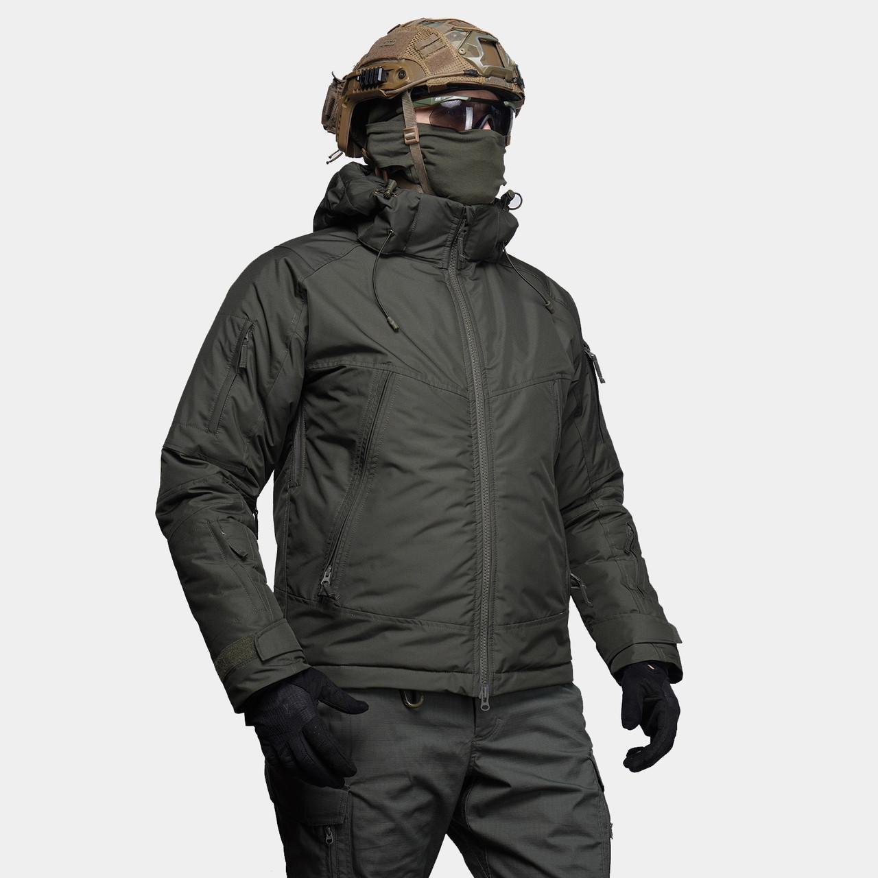Куртка зимова тактична UATAC Basic Membrane Climashield Apex 136 M Olive (2898208684)