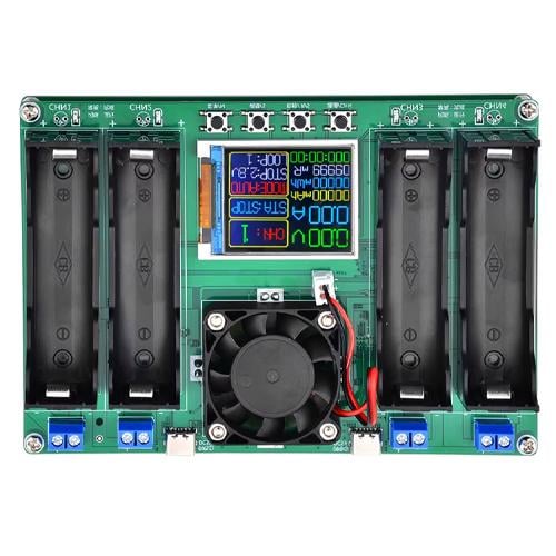 Тестер-вимірювач ємності опору акумуляторів 18650 Li-ion LCD 4 канали (902320) - фото 2