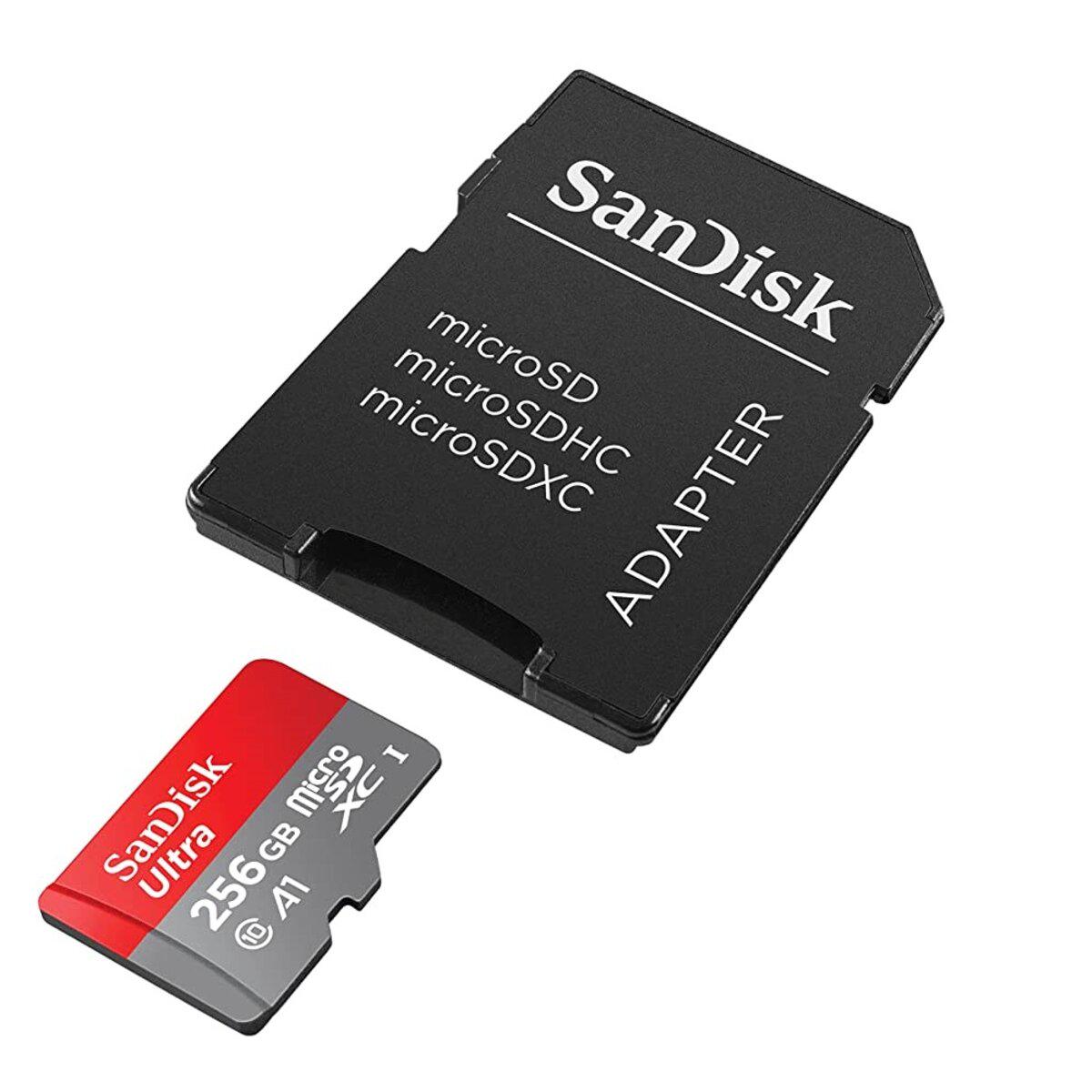 Карта пам'яті SanDisk microSDXC Ultra 256 Gb Class 10 UHS-I U1 V10 A1 до 90 МБ до 150 МБ з +SD-адаптер SDSQUAC-256G-GN6MA (571497) - фото 2