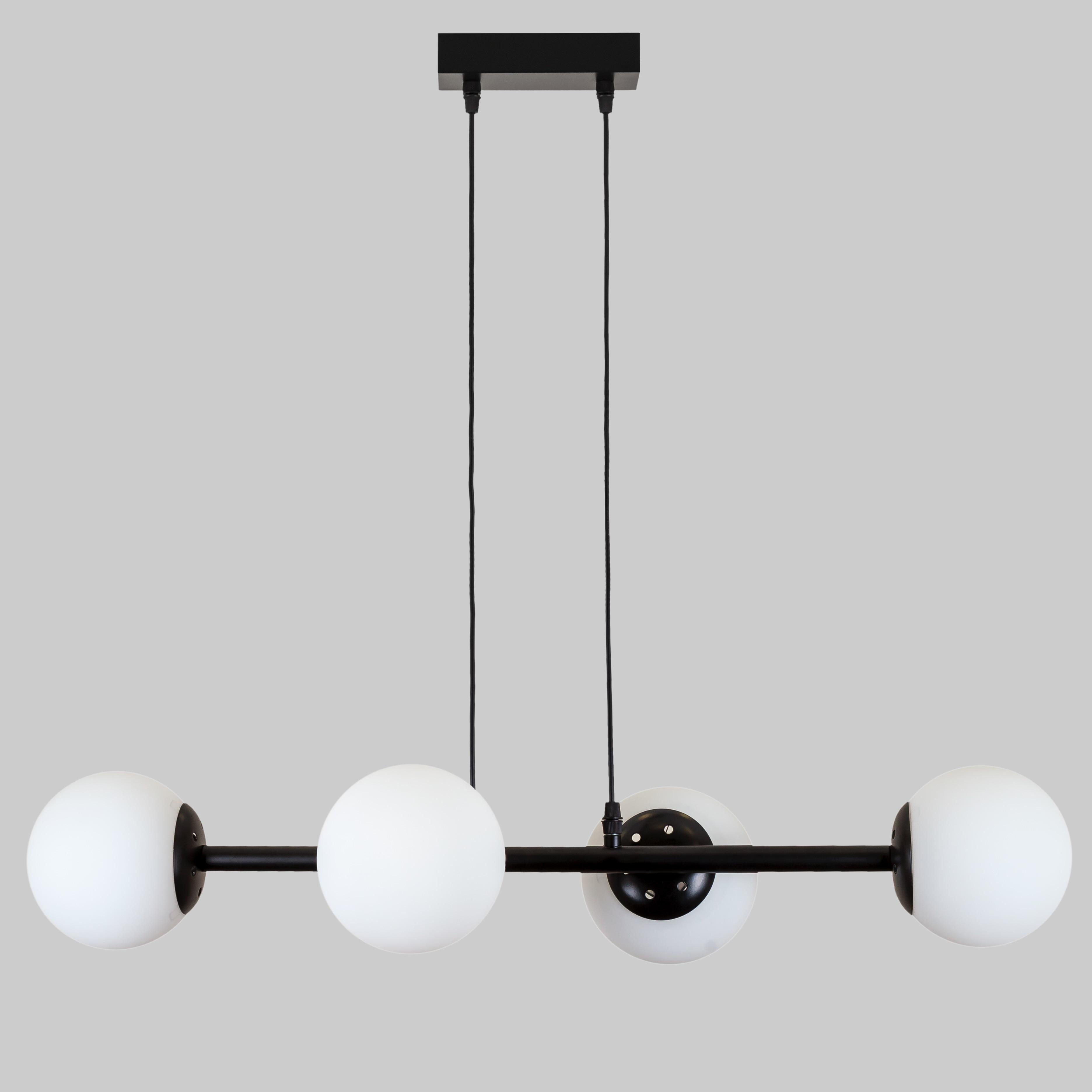 Люстра подвесная современная Modern Luxe (52-9909-4 BK+WH) - фото 1 Люстра подвесная современная Modern Luxe (52-9909-4 BK+WH) - фото 1