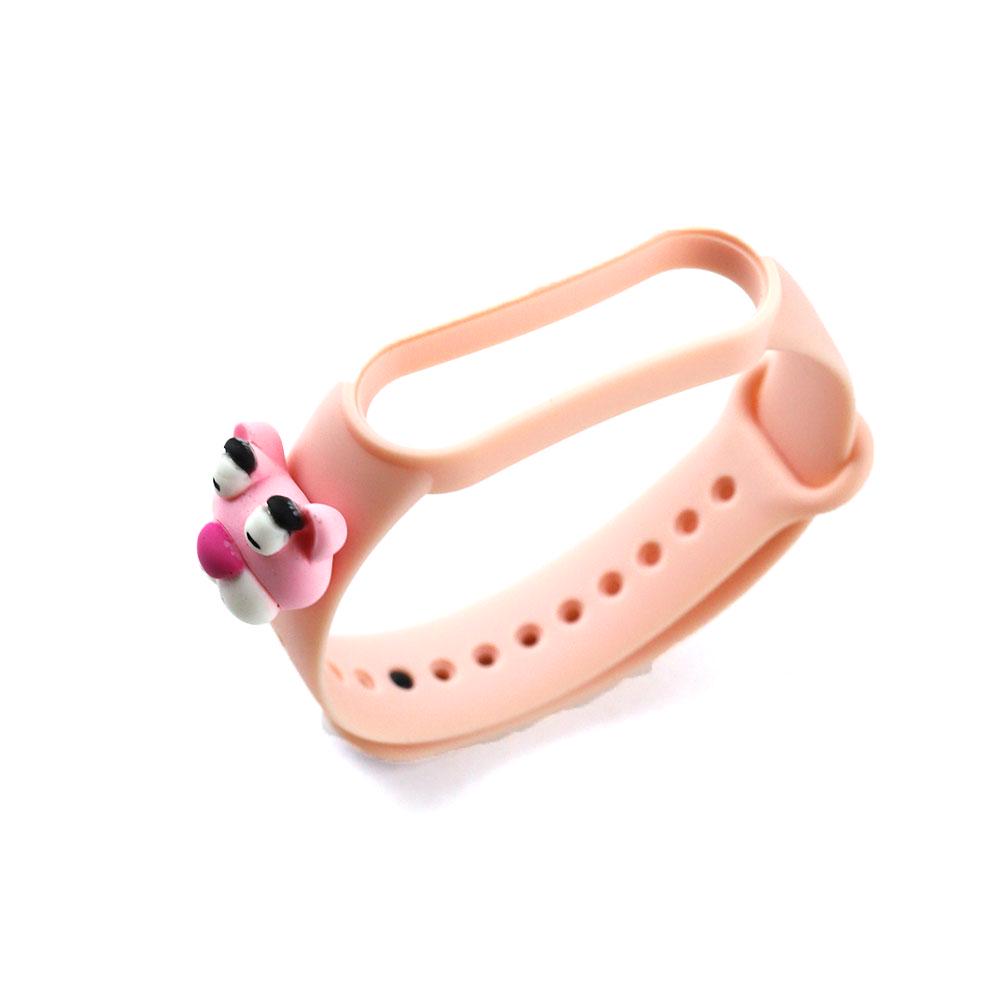 Ремінець для Xiaomi Mi Band 5/6 Silicone Cartoon Face series Pantera Pink (11282690)