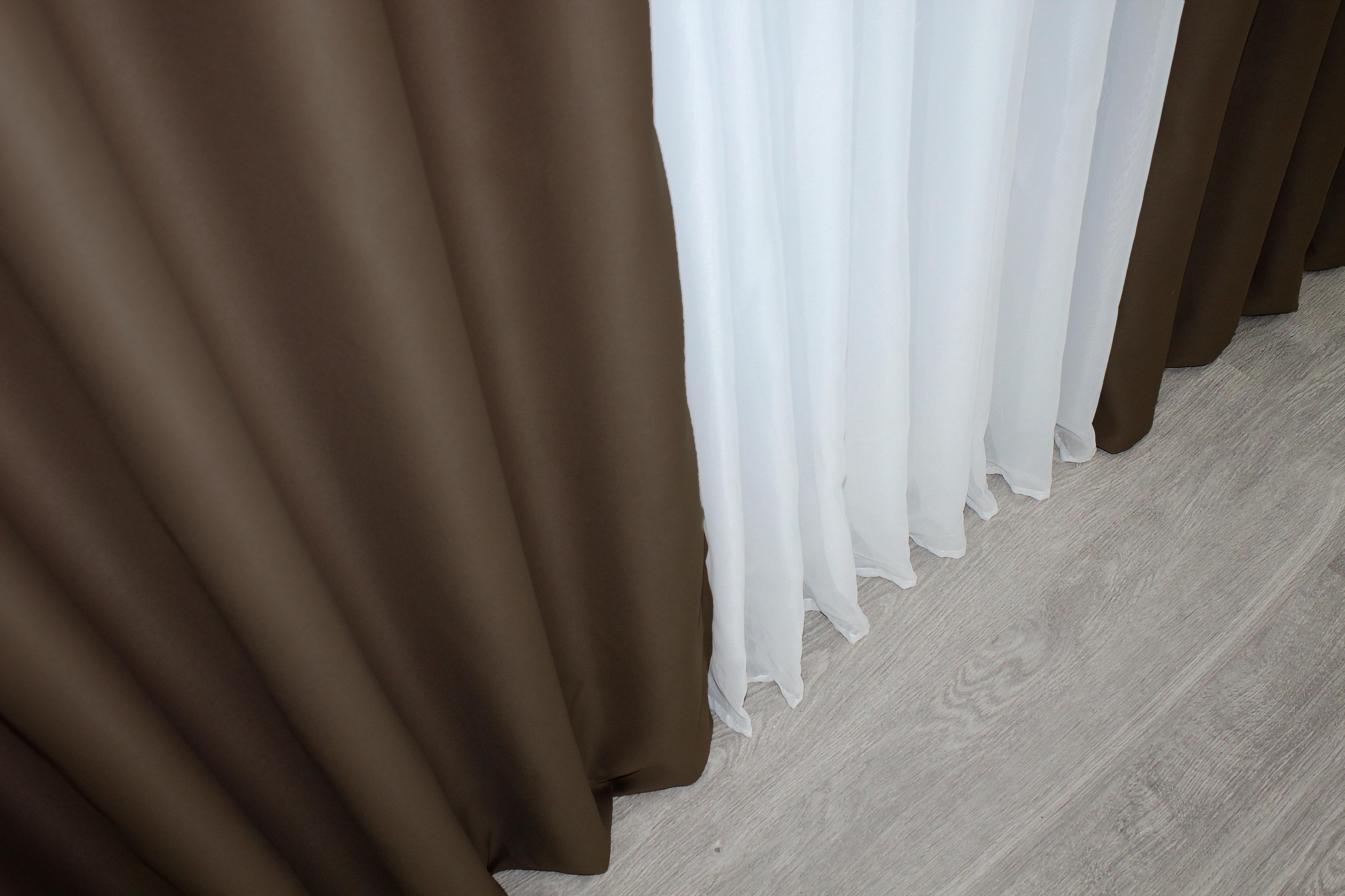 Комплект штор VR-Textil Bagema Rvs № 1238ш 100х270 см 2 шт. Шоколадний (31-524) - фото 8 Комплект штор VR-Textil Bagema Rvs № 1238ш 100х270 см 2 шт. Шоколадний (31-524) - фото 8