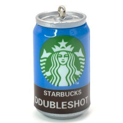 Подвеска брелок в виде банки Starbucks 45х23 мм 1 шт. Синий (ПД4523р23)