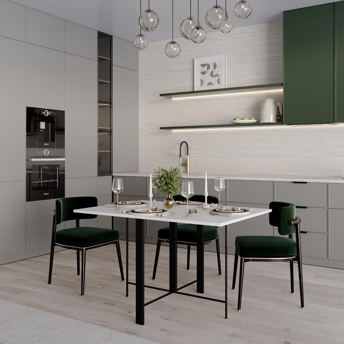 Обеденный стол-трансформер Voody 1300x900x756 мм Белый бриллиант/Черные ножки (GATB26010000030) - фото 4 Обеденный стол-трансформер Voody 1300x900x756 мм Белый бриллиант/Черные ножки (GATB26010000030) - фото 4