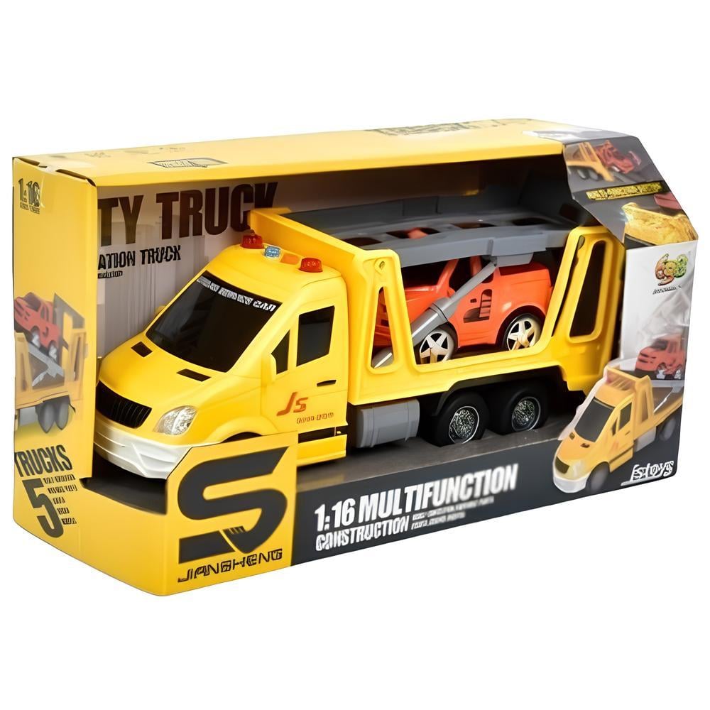 Трейлер-автовоз с машинкой A-Toys (JS142-JS142A) Трейлер-автовоз с машинкой A-Toys (JS142-JS142A)