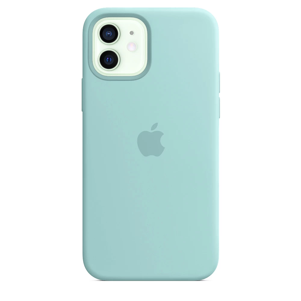 Силиконовый Чехол Накладка Silicone Case для iPhone 12/12 Pro Turqouise