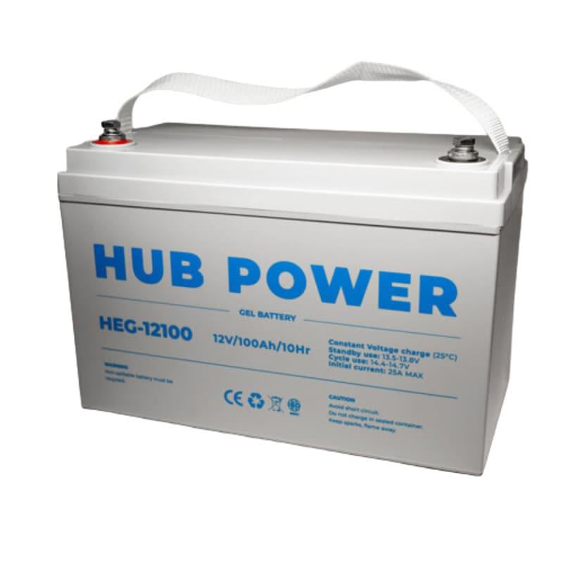 Акумулятор гелевий Hub Power 12 В 100 Аг для ДБЖ HEG-12100 (11777836)