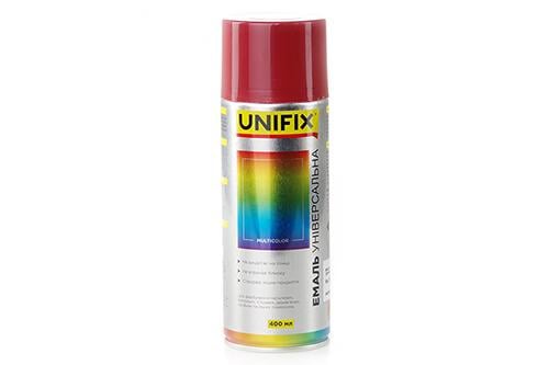 Эмаль акриловая универсальная Unifix 400 мл глянцевая RAL 3001 Сигнальный красный (84556)