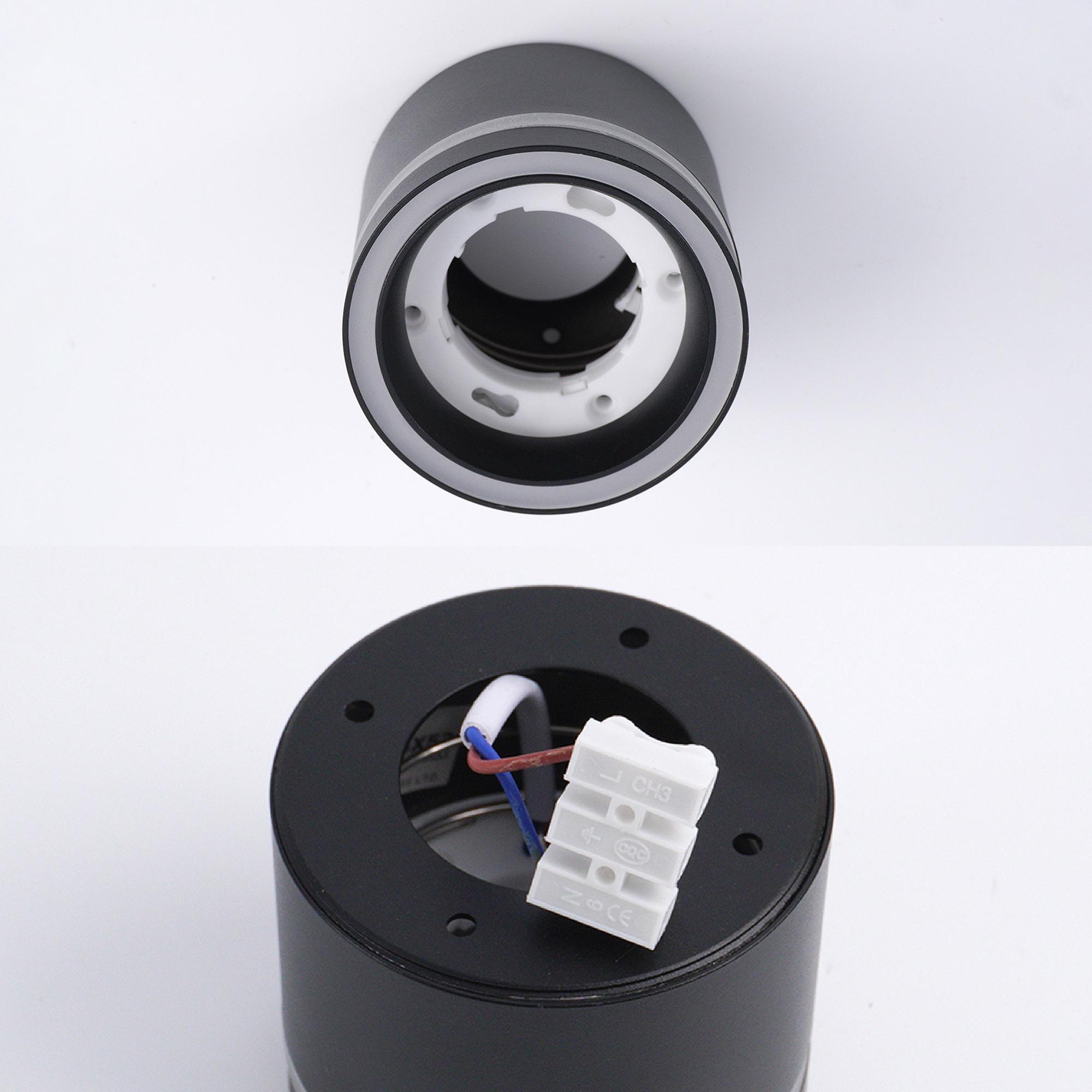 Светильник потолочный ESLLSE GELA R GX53 85x70 мм Черный (10513-1) - фото 4 Светильник потолочный ESLLSE GELA R GX53 85x70 мм Черный (10513-1) - фото 4