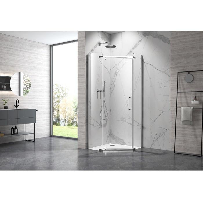 Душевая кабина Armaform MAIN пятиугольная стекло прозрачное 6 мм без поддона профиль хром DP Active 90x90x200 см (111-09370B)