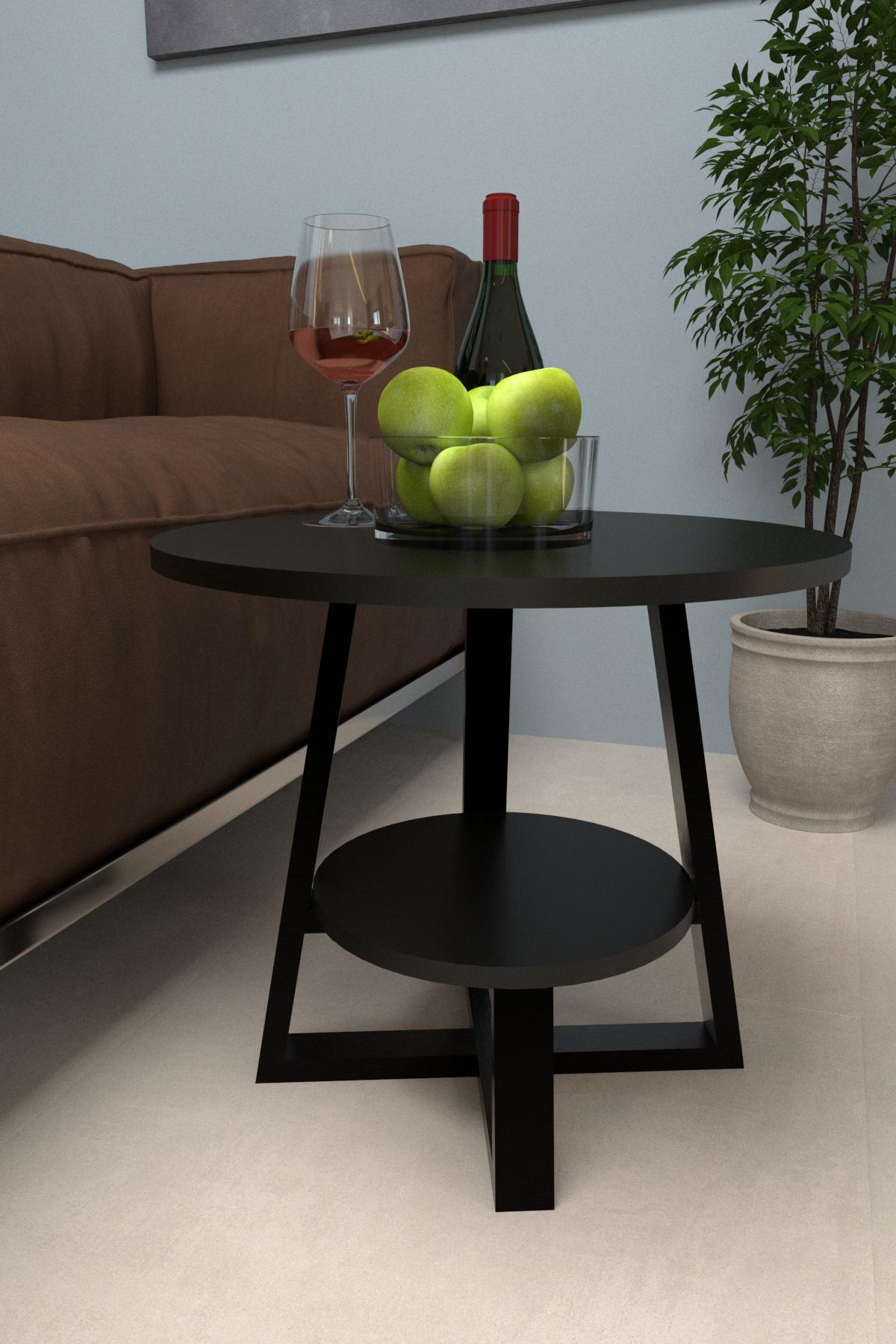 Стіл журнальний EcoLoft Астелія DSP-1053 в стилі лофт 50х50х60 см (27386963)