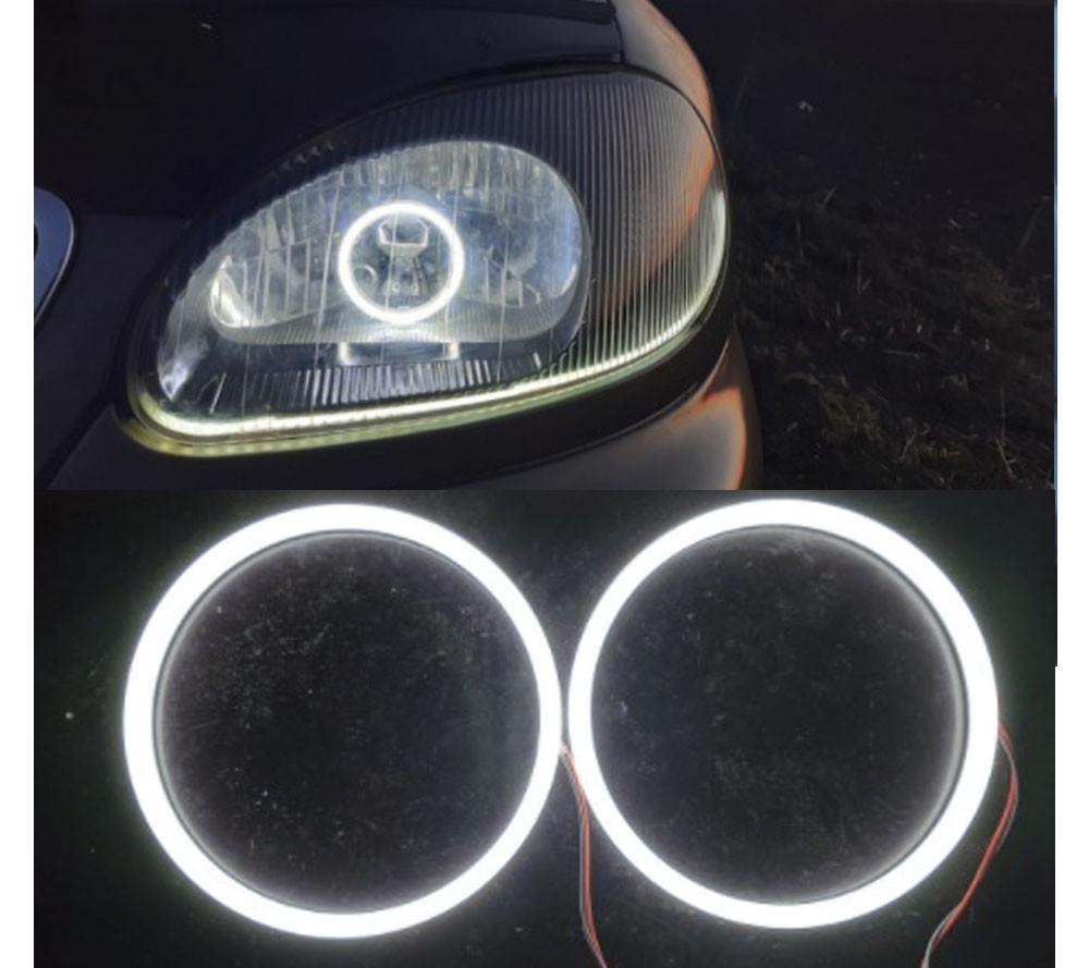 Круглые ДХО ангельские глазки COB 90 мм - фото 5