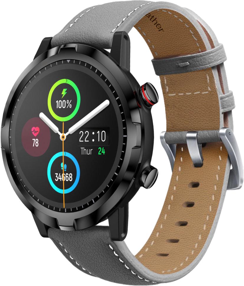 Ремешок кожаный Folsa для Haylou Smart Watch RT LS05S Grey (31561-33)