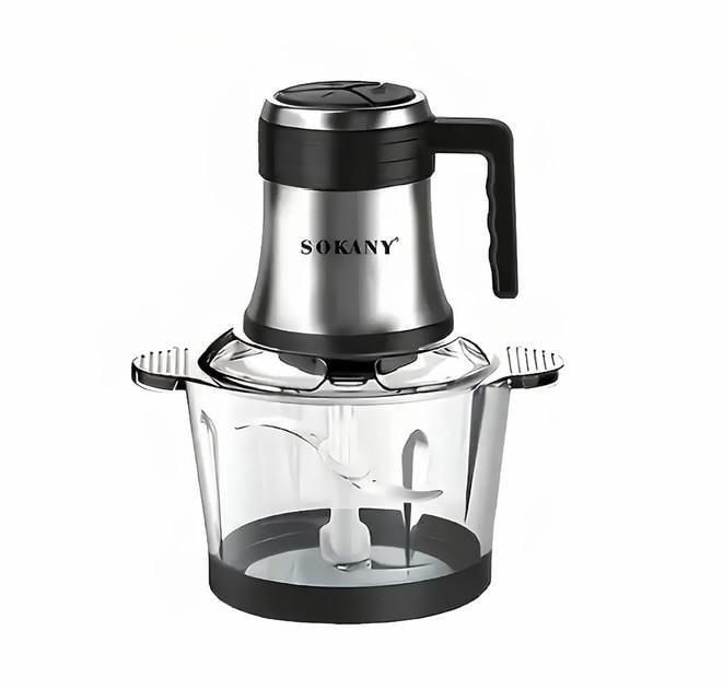 Измельчитель чоппер Sokany SK-7026 4 лезвия 800 Вт турборежим 3 л Серый (2540525799) Измельчитель чоппер Sokany SK-7026 4 лезвия 800 Вт турборежим 3 л Серый (2540525799)