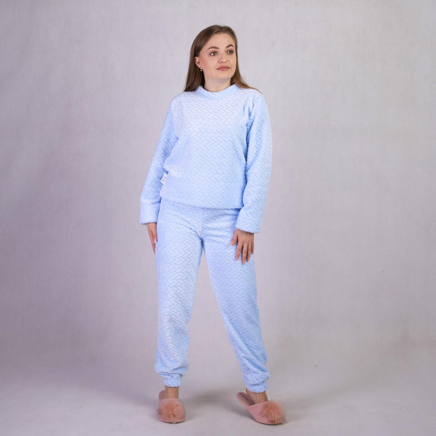 Пижама женская махровая GO-IN TN3-2103 р. 42-44 Голубой Пижама женская махровая GO-IN TN3-2103 р. 42-44 Голубой
