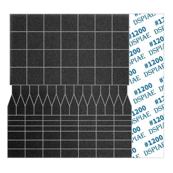 Шліфувальний папір DSPIAE SP-ES12 зернистість 1200 70x80 мм 5 шт. - фото 1
