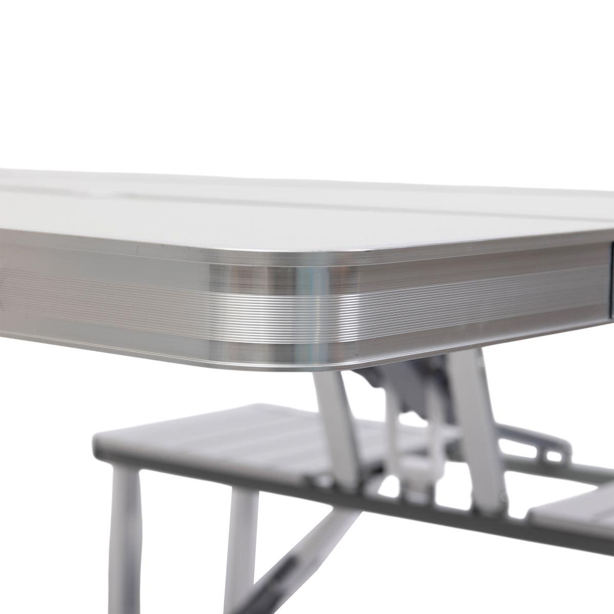 Стіл-трансформер складаний алюмінієвий та 4 стільці (6855) - фото 30 Стіл-трансформер складаний алюмінієвий та 4 стільці (6855) - фото 30