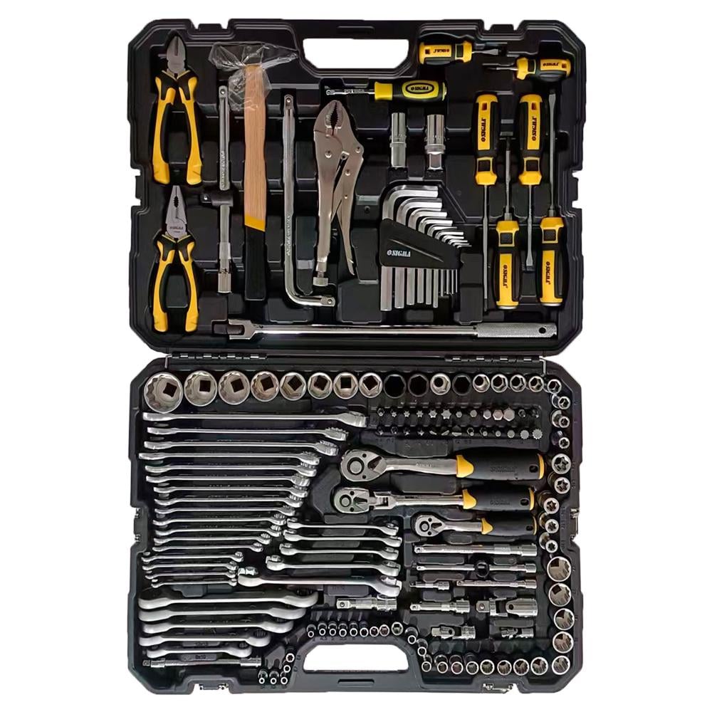 Набір торцевих насадок та біт/ключів/інструментів Sigma 1/4" & 3/8" & 1/2" 148 шт. CrV (6003801) Набір торцевих насадок та біт/ключів/інструментів Sigma 1/4" & 3/8" & 1/2" 148 шт. CrV (6003801)