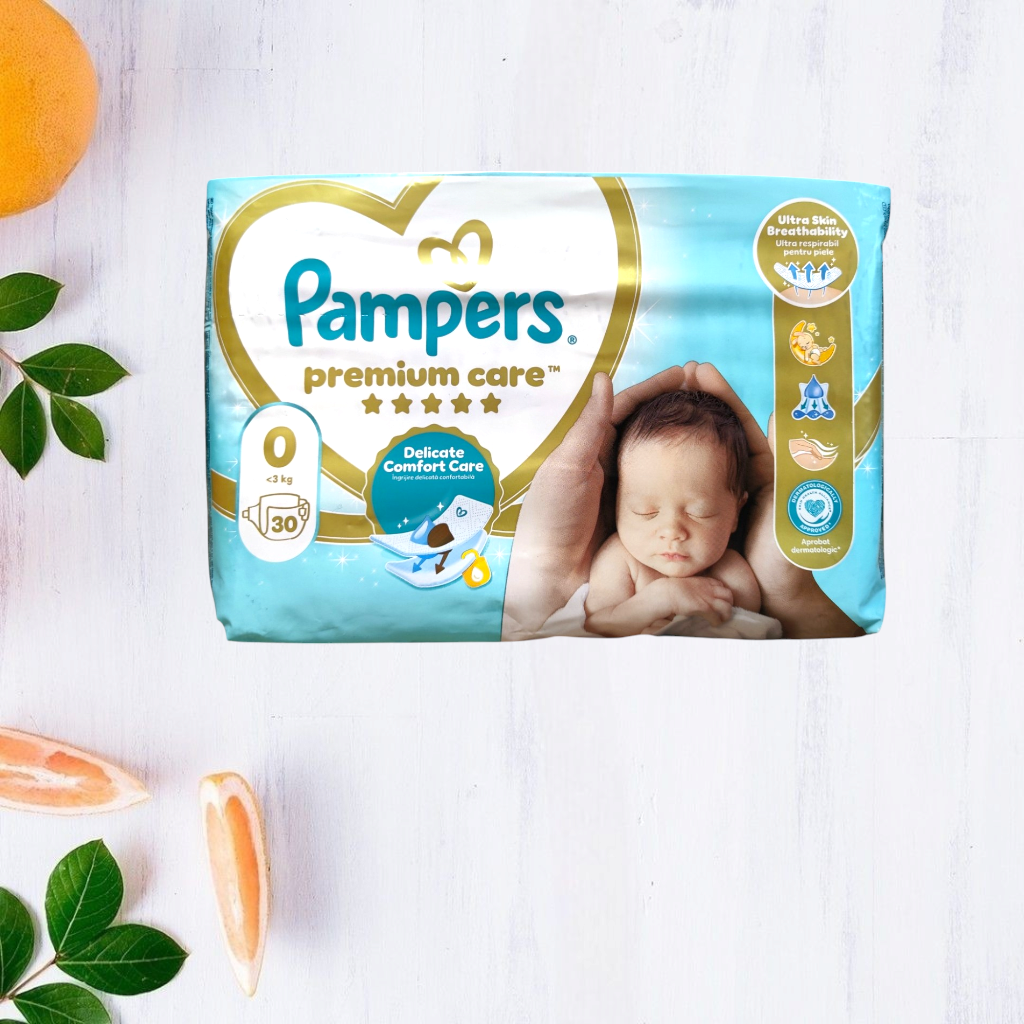 Підгузник Pampers premium care 0 до 3 кг 30 шт.