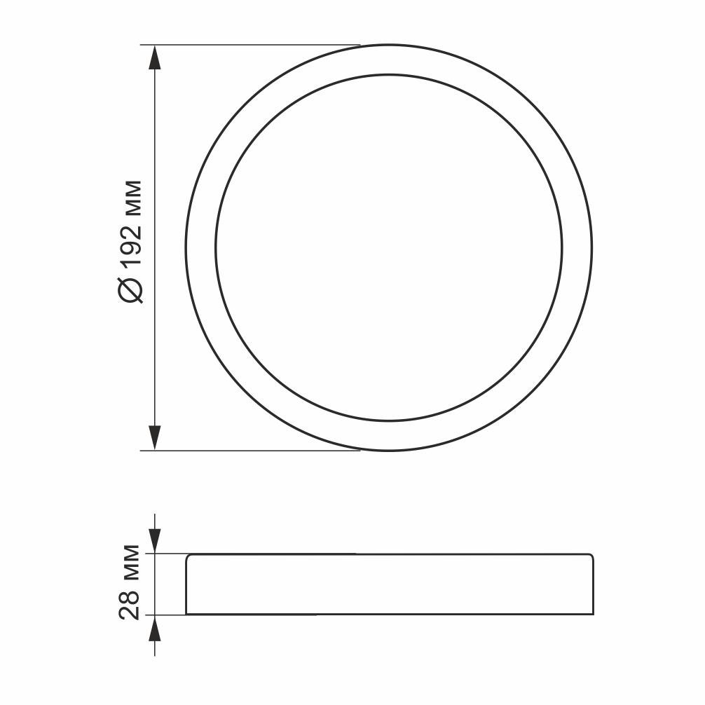 LED світильник VIDEX ЖКХ 18W BH12R-185N 5000K круг (100175) - фото 3