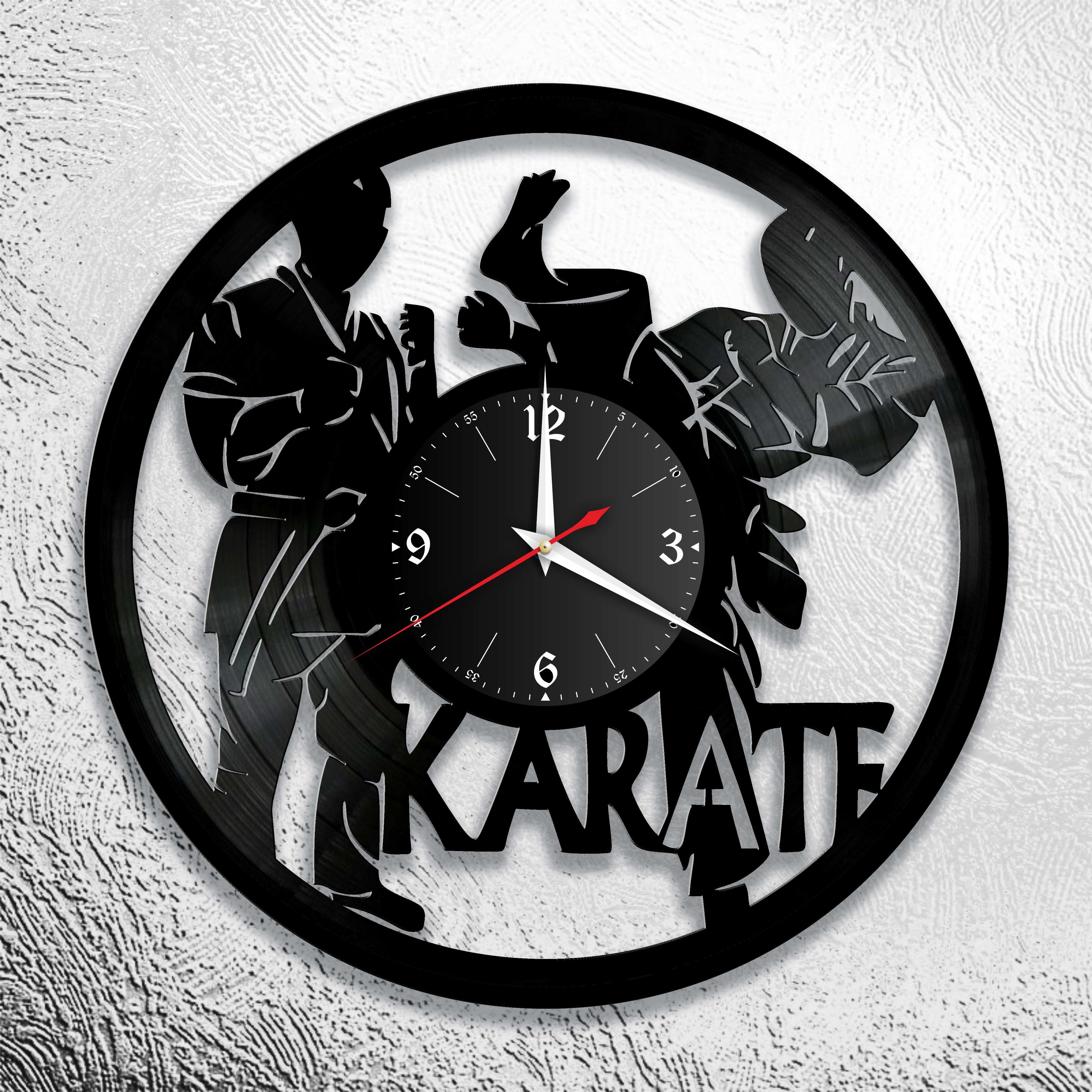 Часы настенные Каратэ 0964 из виниловой пластинки